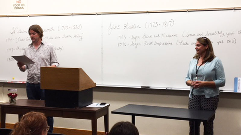 Lecturers giving a presentation